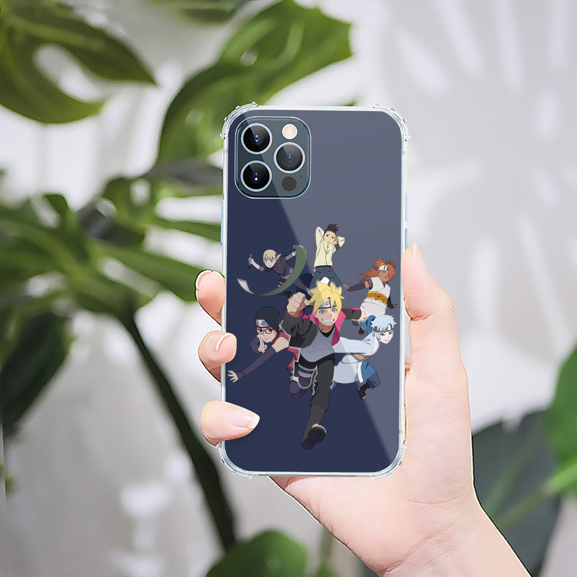 （画像用） NARUTO -ナルト- うずまき ボルト Uzumaki Boruto 【iPhone 12シリーズ対応】透明スマホケース（クリアソフトケース）